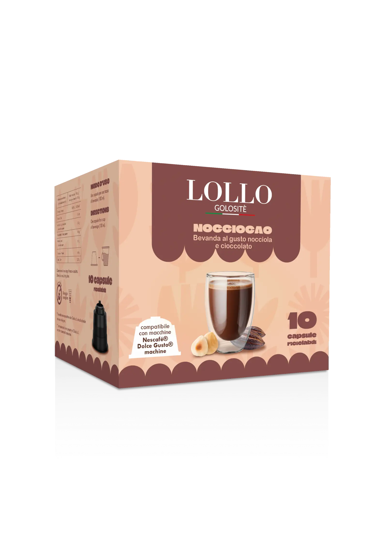 Box 10 Caps Nespresso - Nocciocao Golosite