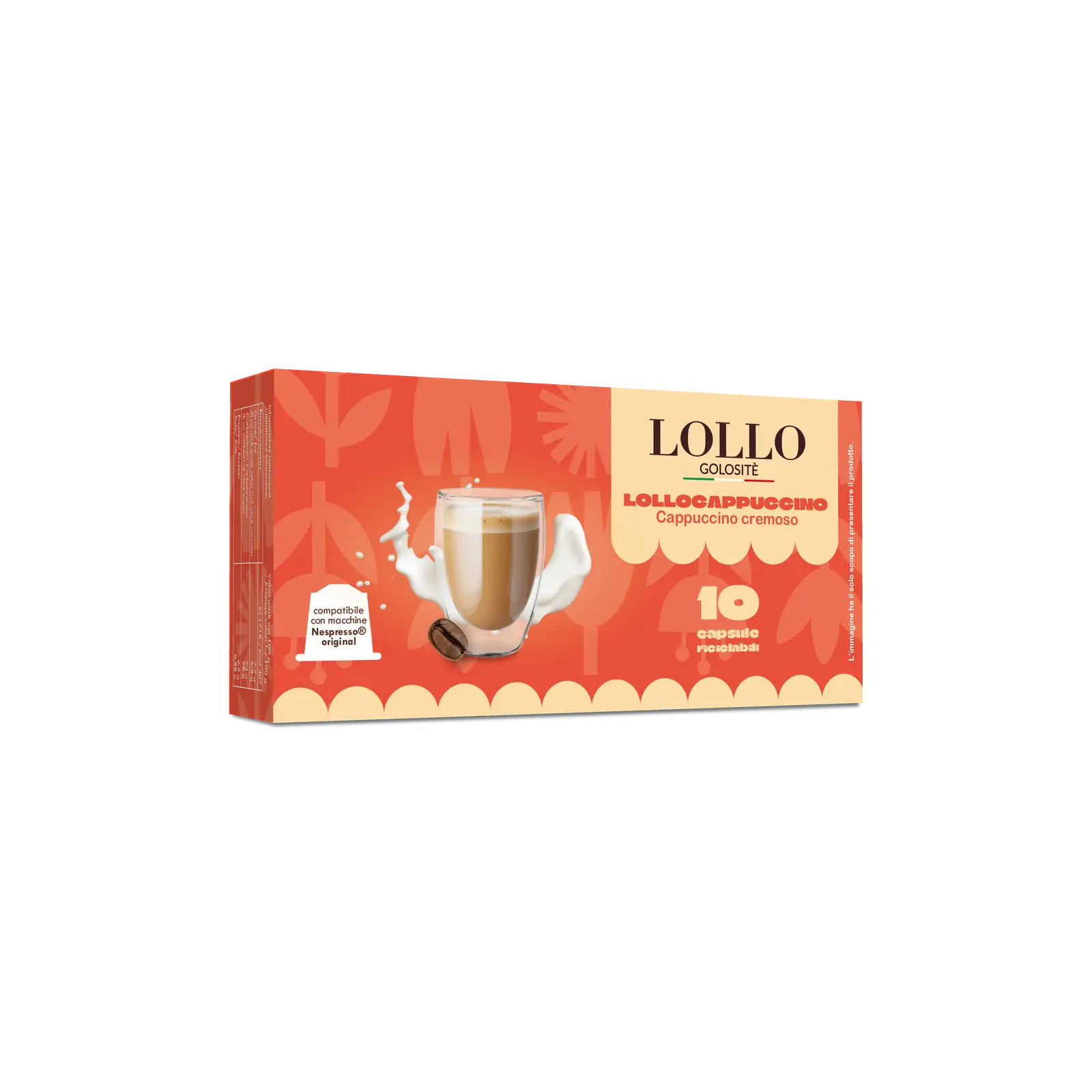 Box 10 Caps Nespresso - Lollo Cappuccino Golosite