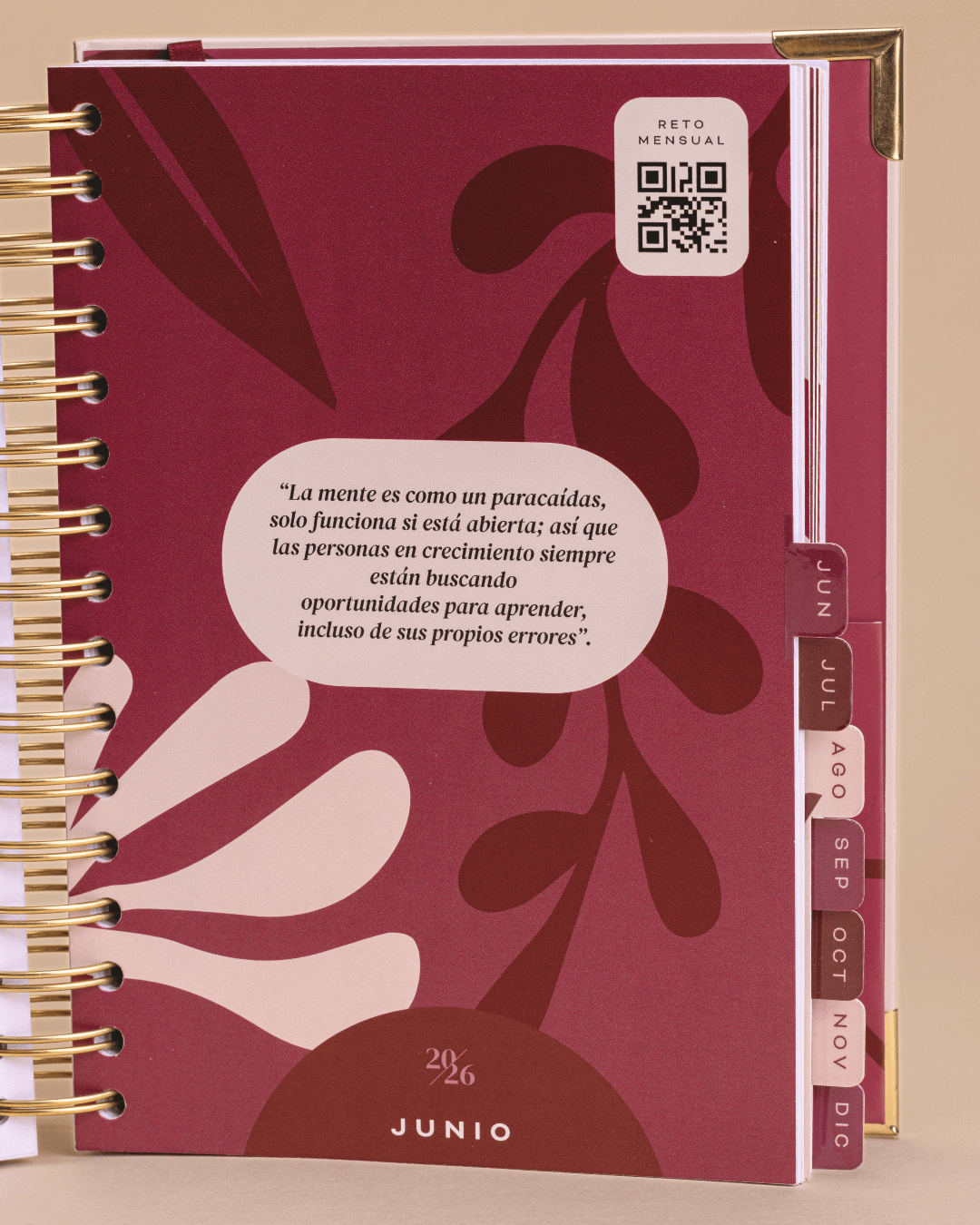 Contraportada de la Agenda Inspírate 2026