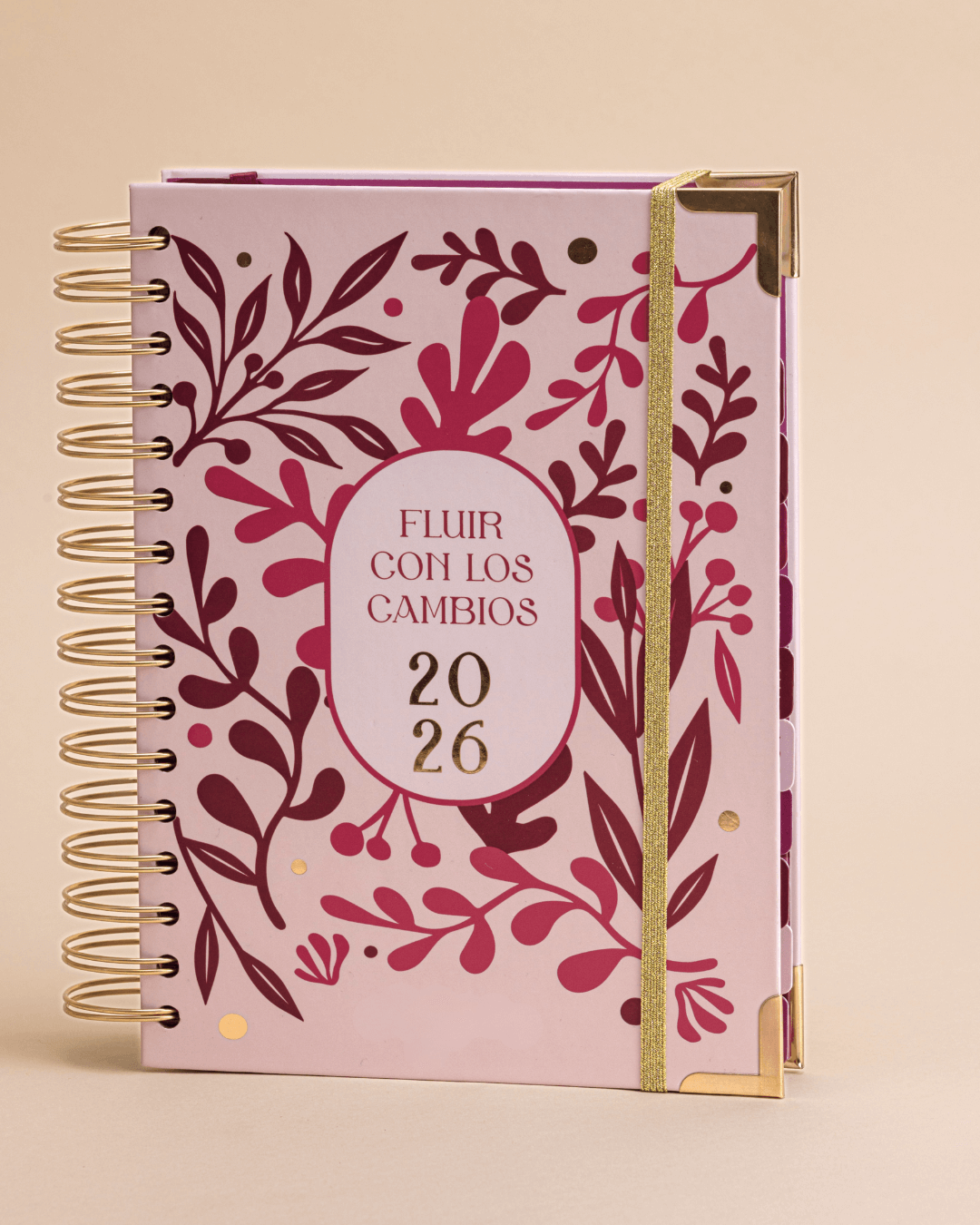 Agenda Inspírate 2026, portada con flores