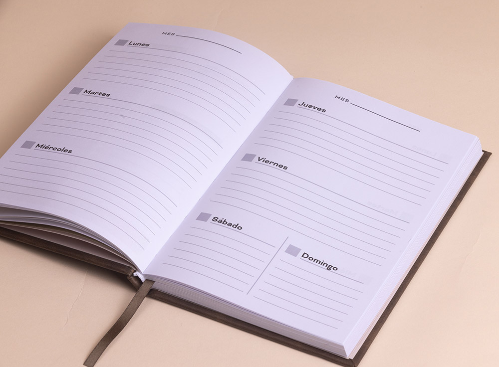 Planner unisex abierto