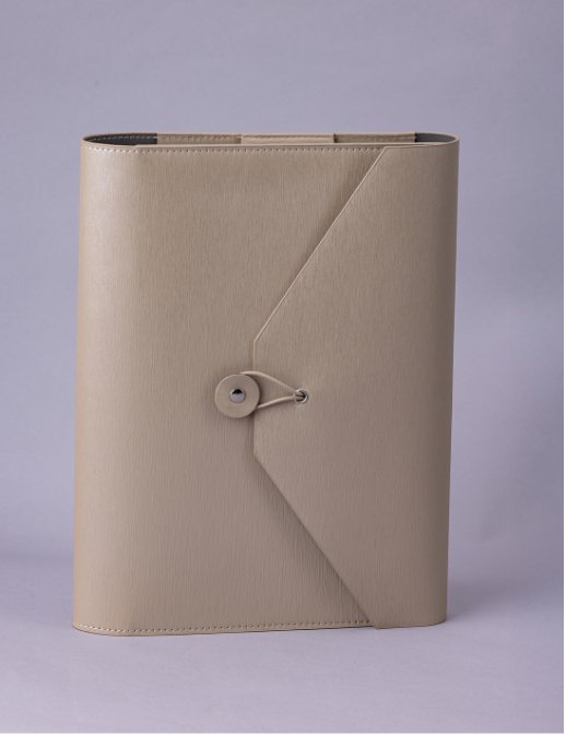 Porta agenda beige